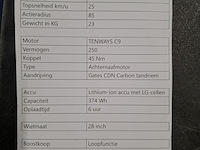 Elektrische herenfiets, tenways, cgo009, zwart - afbeelding 17 van  24