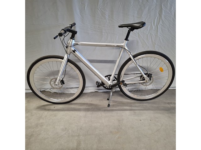 Elektrische herenfiets, watt brooklyn, zilver / zwart - afbeelding 4 van  21