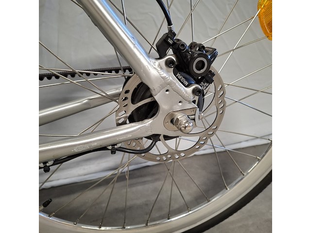 Elektrische herenfiets, watt brooklyn, zilver / zwart - afbeelding 6 van  21