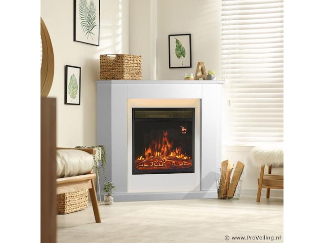 Elektrische hoekkachel - 2000 watt - wit - afbeelding 2 van  9