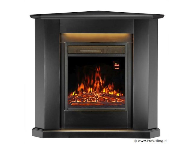 Elektrische hoekkachel - 2000 watt - zwart - afbeelding 1 van  8