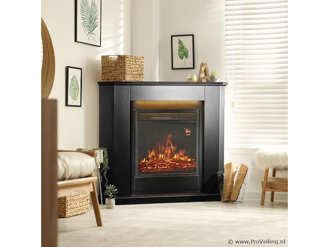 Elektrische hoekkachel - 2000 watt - zwart - afbeelding 2 van  8