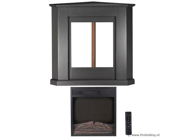 Elektrische hoekkachel - 2000 watt - zwart - afbeelding 6 van  8
