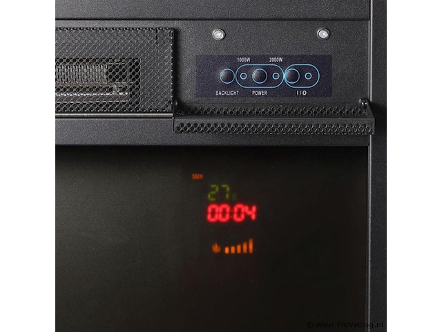 Elektrische hoekkachel - 2000 watt - zwart - afbeelding 7 van  8