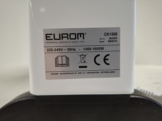 Elektrische kachel, eurom ck1500 - afbeelding 3 van  3