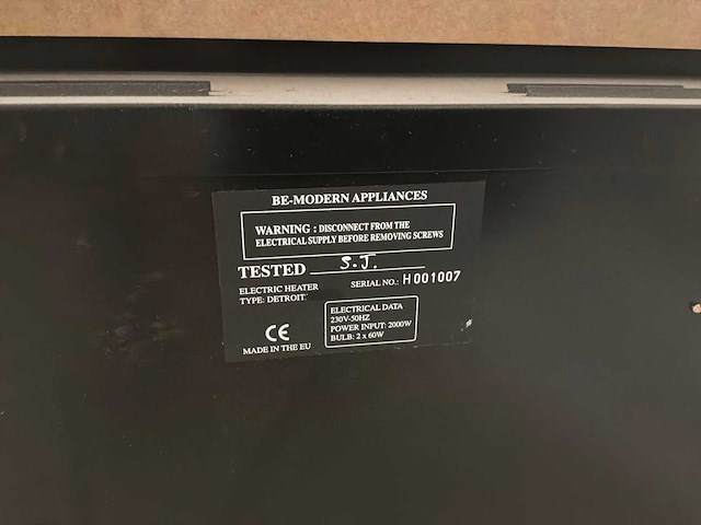 Elektrische kachel met ombouw - afbeelding 13 van  14