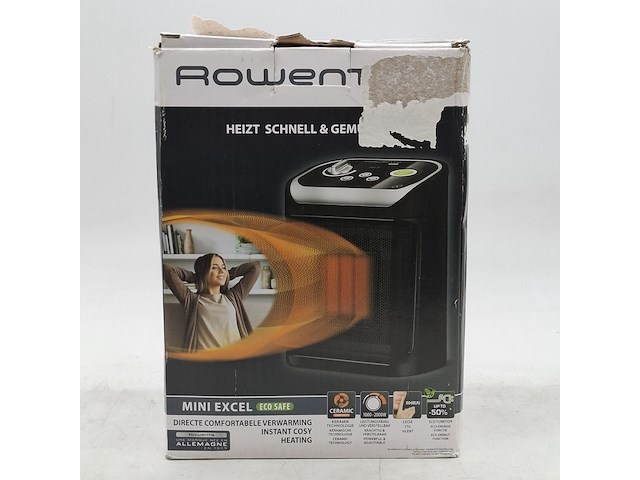 Elektrische kachel, rowenta, mini excel eco safe - afbeelding 1 van  8