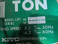 Elektrische kettingtakel kito - afbeelding 6 van  12