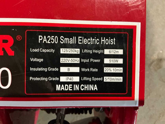 Elektrische kettingtakel - afbeelding 5 van  5