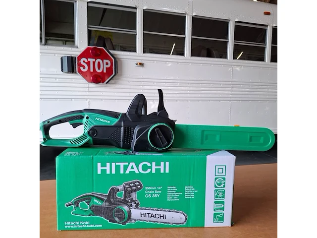 Elektrische kettingzaag hitachi, cs35y, bouwjaar 2018 - afbeelding 1 van  7