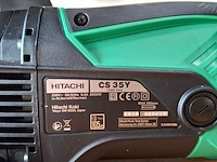 Elektrische kettingzaag hitachi, cs35y, bouwjaar 2018 - afbeelding 6 van  7