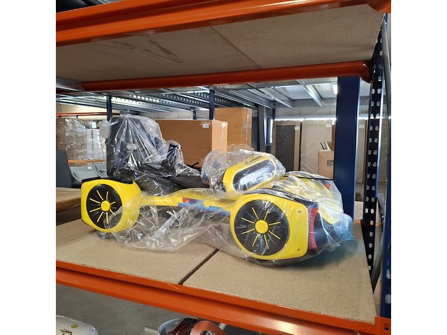 Elektrische kinderskelter sanderz, geel - afbeelding 3 van  4