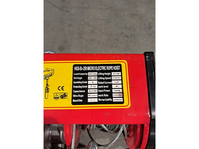 Elektrische lier, berger en schröter, hgs-b1-250 - afbeelding 7 van  11