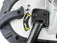 Elektrische lintzaag voor metaal 1100 watt incl. led-werktafel en 2 banden - afbeelding 5 van  9