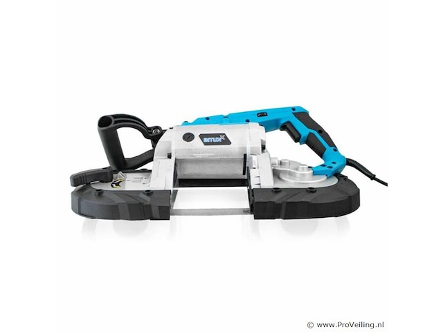 Elektrische lintzaag voor metaal 1100 watt incl. led-werktafel en 2 banden - afbeelding 6 van  9