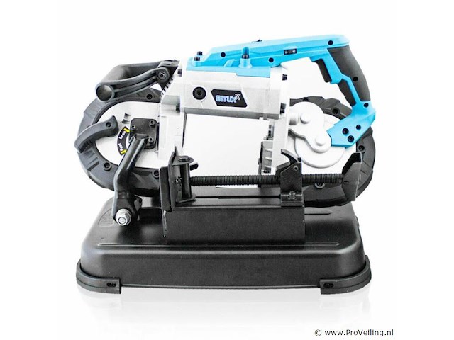 Elektrische lintzaag voor metaal 1100 watt incl. led-werktafel en 2 banden - afbeelding 3 van  9