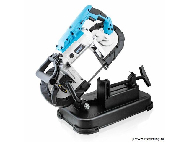 Elektrische lintzaag voor metaal 1100 watt incl. led-werktafel en 2 banden - afbeelding 2 van  9