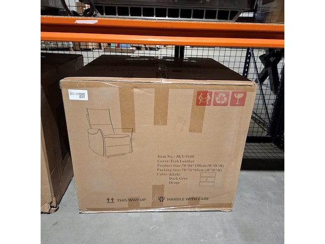 Elektrische lounge fauteuil, dark grey, 2026 - afbeelding 3 van  3