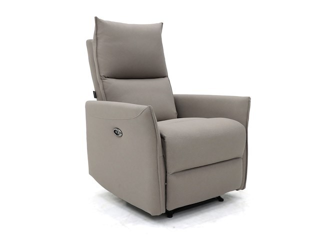 Elektrische lounge fauteuil, khaki, 2026 - afbeelding 2 van  3