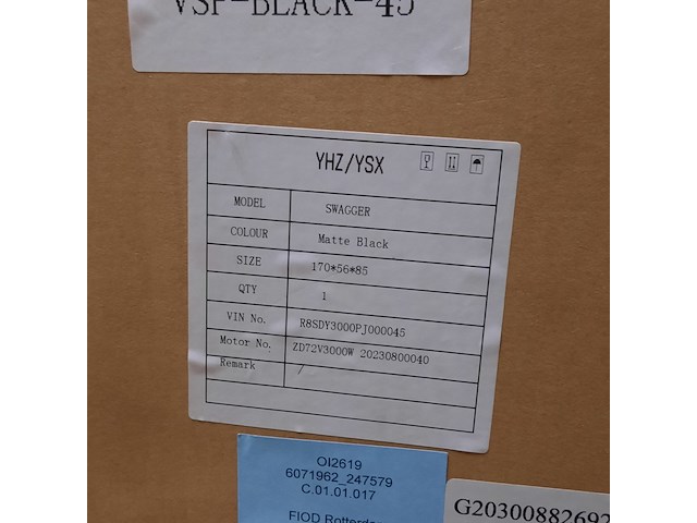 Elektrische motorscooter, yuhanzhen, swagger matt black - afbeelding 7 van  7