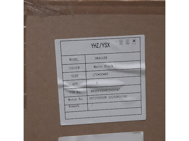 Elektrische motorscooter, yuhanzhen, swagger matt black - afbeelding 7 van  7