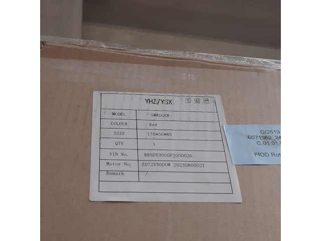 Elektrische motorscooter, yuhanzhen, swagger red - afbeelding 7 van  7