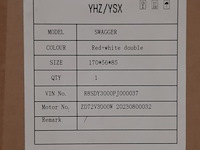 Elektrische motorscooter, yuhanzhen, swagger red+white - afbeelding 7 van  7