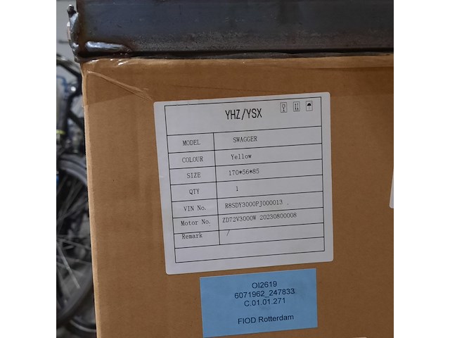 Elektrische motorscooter, yuhanzhen, swagger yellow - afbeelding 7 van  7