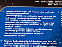 Elektrische nietmachine en 2x laptop stander, rapid/kensington, 5050e/easy riser - afbeelding 10 van  14