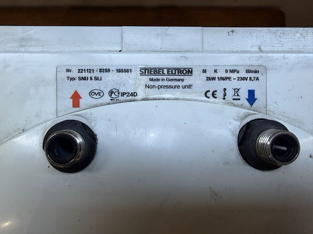 Elektrische onderbouwboiler / close-in boiler, stiebel eltron, snu 5 sli, wit, 2.000 w | drukloos | lagedrukkraan vereist - afbeelding 4 van  4