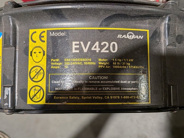 Elektrische overdrukventilator, ramfan, ev420 - afbeelding 6 van  6