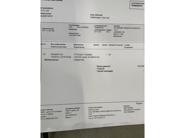 Elektrische pallettruck, bt, tyro, 2023 - afbeelding 4 van  9