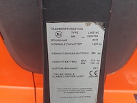 Elektrische palletwagen, bt toyota, lwe140, 2012 - afbeelding 8 van  12