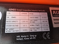 Elektrische palletwagen dosan, lpm20n, bouwjaar 2022 - afbeelding 14 van  15