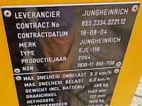 Elektrische palletwagen, jungheinrich, eje-118, 2004 - afbeelding 3 van  14