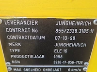 Elektrische palletwagen, jungheinrich, ele 16, 1998 - afbeelding 18 van  18