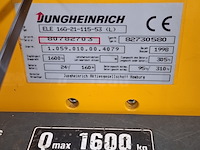 Elektrische palletwagen, jungheinrich, ele16, 2002 - afbeelding 2 van  8