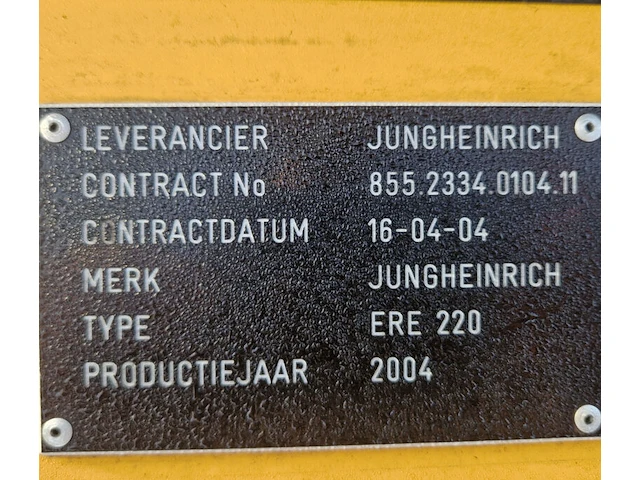 Elektrische palletwagen, jungheinrich, ere 220, 2004 - afbeelding 4 van  22
