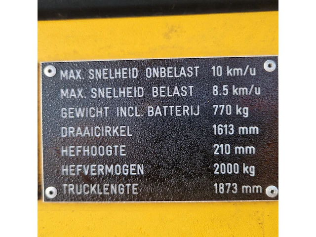 Elektrische palletwagen, jungheinrich, ere 220, 2004 - afbeelding 5 van  22