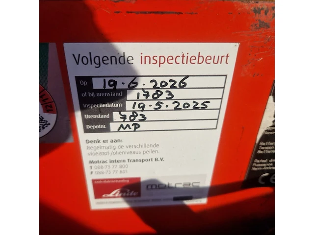 Elektrische palletwagen, linde, t20ap, 2010 - afbeelding 6 van  19