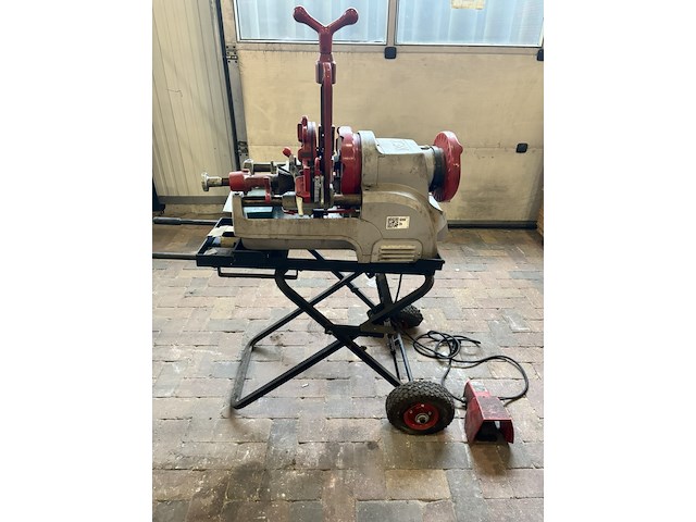 Elektrische pijpdraadsnijmachine, rex industries co. ltd., s80av, rood - afbeelding 1 van  11