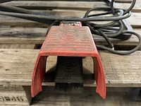 Elektrische pijpdraadsnijmachine, rex, s80av, grijs/rood, met voetpedaal en draadsnijkoppen - afbeelding 2 van  10