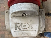 Elektrische pijpdraadsnijmachine, rex, s80av, grijs/rood, met voetpedaal en draadsnijkoppen - afbeelding 3 van  10