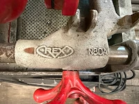 Elektrische pijpdraadsnijmachine, rex, s80av, grijs/rood, met voetpedaal en draadsnijkoppen - afbeelding 5 van  10