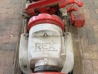 Elektrische pijpdraadsnijmachine, rex, s80av, grijs/rood, met voetpedaal en draadsnijkoppen - afbeelding 8 van  10