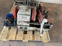 Elektrische pijpdraadsnijmachine, rothenberger / piset, p-60, grijs/rood, met losse gereedschappen