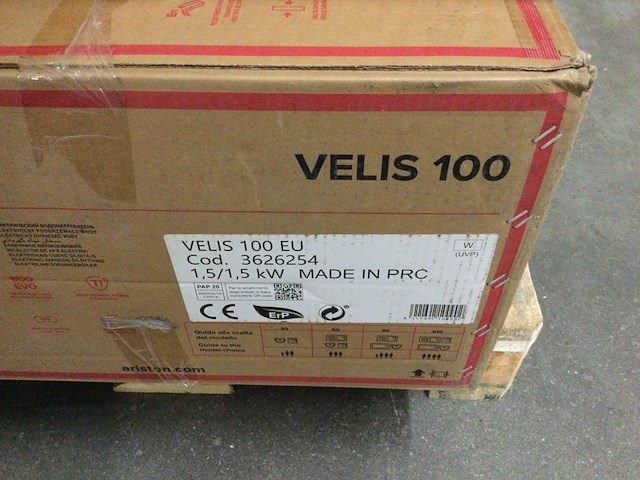 Elektrische platte boiler, ariston, velis eco pro 100, wit - afbeelding 3 van  4