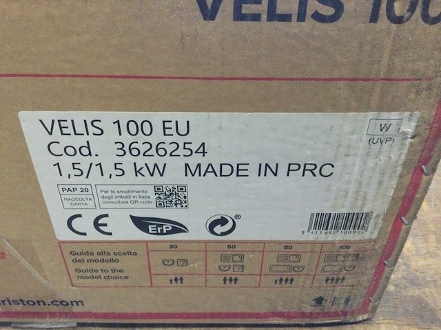 Elektrische platte boiler, ariston, velis evo pro 100, wit - afbeelding 5 van  6