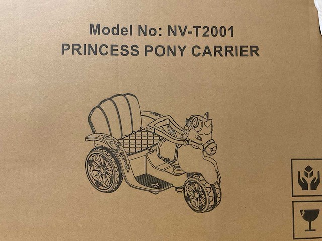 Elektrische princess pony carrier (5x) - afbeelding 4 van  12