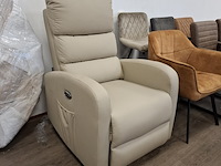 Elektrische relaxfauteuil, beige - afbeelding 1 van  10